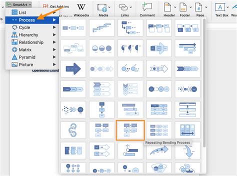 How To Create A Simple Process Flowchart In Word - Design Talk