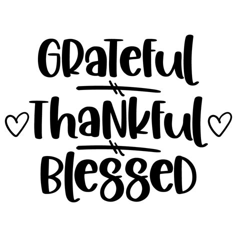 Free SVG Files | SVG, PNG, DXF, EPS | Grateful Thankful Blessed SVG