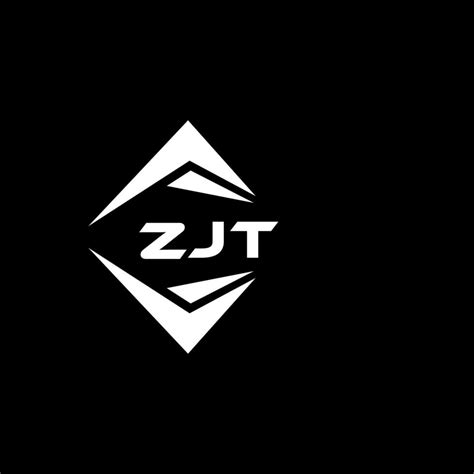 ZJT abstract technology logo design on Black background. ZJT creative ...