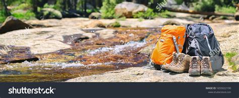 Hiking Gear Banner Background Summer Forest库存照片1655022190 | Shutterstock