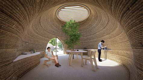 Home 3D printed from locally sourced clay takes shape in Italy