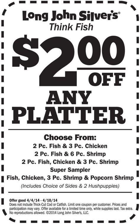 Long John Silver Printable Coupons