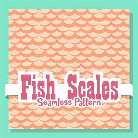 Seamless Pattern Fish Scales Special Package Beautiful Orange Color Vector Format Stock Vector ...