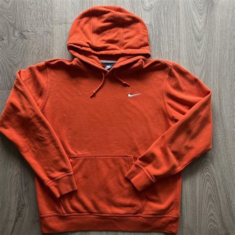 Nike Men's Orange Hoodie | Depop