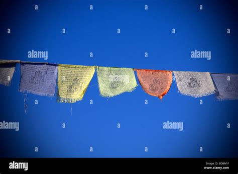 Nepal prayer flags Stock Photo - Alamy