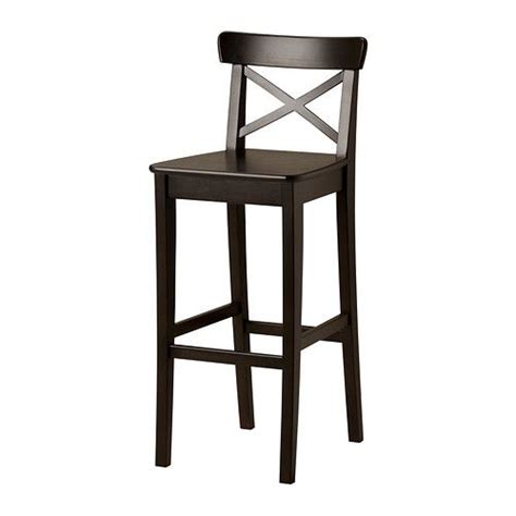 INGOLF Bar stool with backrest - white 29 1/8 " | Ikea bar, Ikea barstools, Kitchen stools