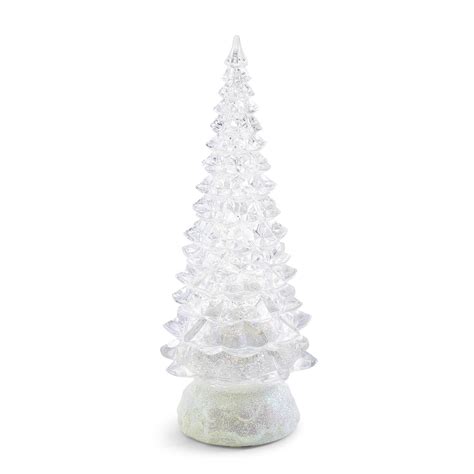 Swirling Liquid Glitter Christmas Tree with LED Light