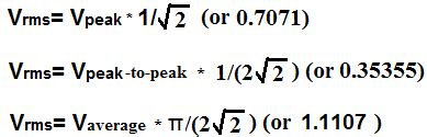 RMS Voltage Calculator