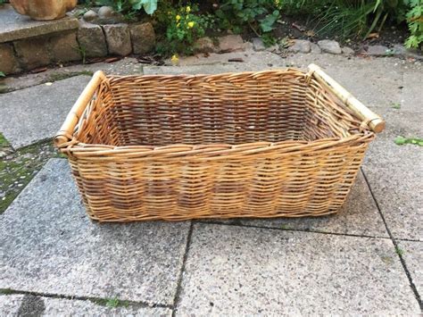 Large IKEA wicker storage baskets with wooden handles | in Nottingham City Centre ...