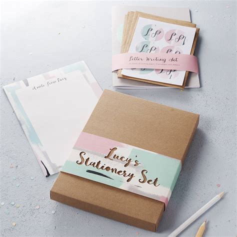 Personalised Stationery Gift Set : Heart By Elle Jane Designs | notonthehighstreet.com