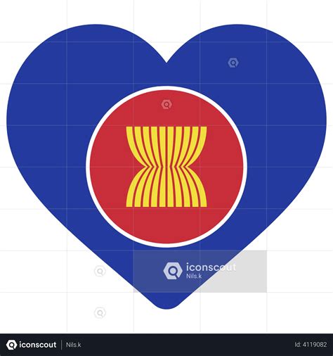 Asean Flag Flag Animated Icon download in JSON, LOTTIE or MP4 format