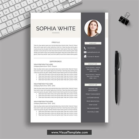 2024-2025 Pre-Formatted Resume Template with Resume Icons, Fonts and Editing Guide. Unlimited ...