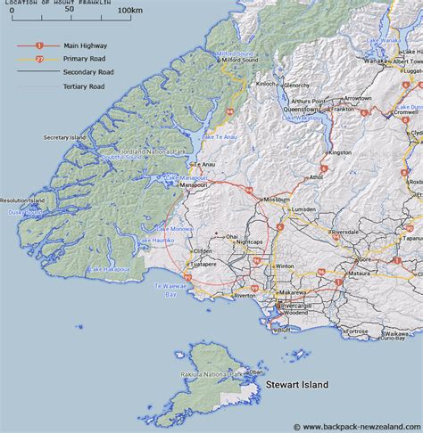 Where is Mount Franklin? Map - New Zealand Maps