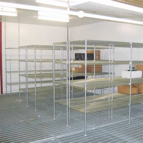 4 Tiers Heavy Duty 304 Stainless Steel Wire Shelving Rack for Coldroom Use