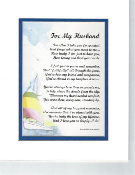 Husband Poem Husband Gift Husband Present Husband Anniversary Gift Anniversary Gift Husband ...