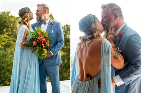 American Pickers' Danielle Colby exposes stunning back tattoos in blue ...