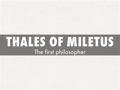 Thales Of Miletus Quotes. QuotesGram