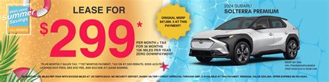 This Month's Specials at Subaru of Ontario