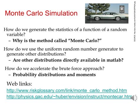 Monte Carlo simulation