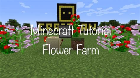 Minecraft Tutorial: Flower Farm Minecraft Project