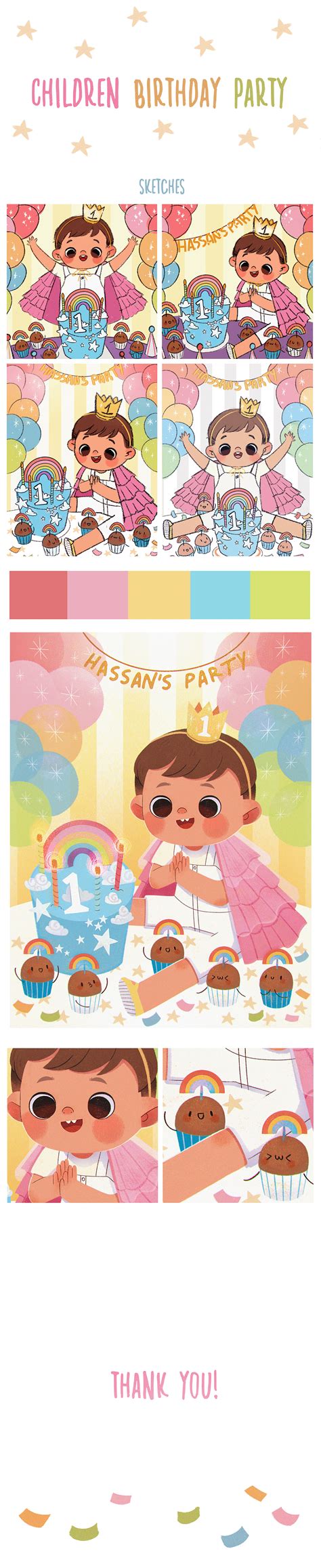 Children's Party Illustration :: Behance