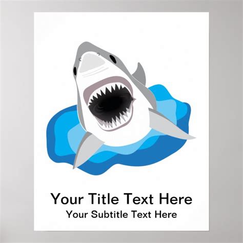 Great White Shark Posters & Prints | Zazzle