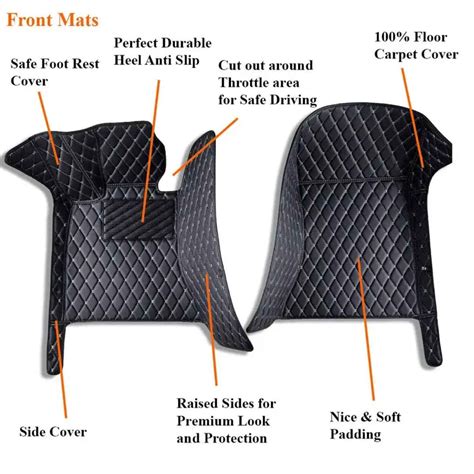 Custom Car Floor Mats with Luxury Diamond Stitching - Custom made auto ...