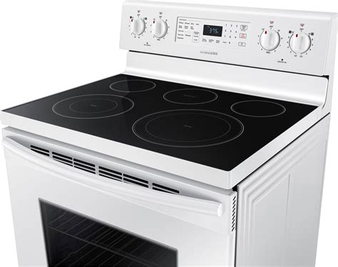 Samsung - 5.9 cu. ft. Convection Freestanding Electric Range - White at ...