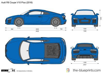 the blueprints audi r8 coupe v10 plus 2013