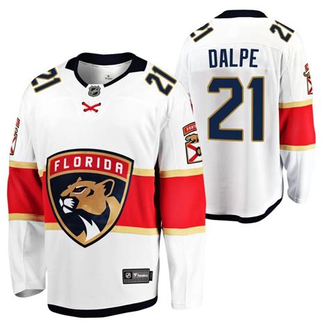 Florida Panthers Zac Dalpe 21 2023 Away Player White Jersey Jersey ...