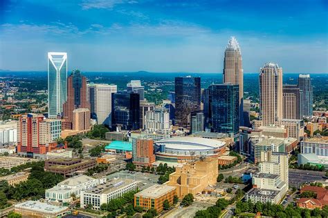 HD wallpaper: charlotte, north carolina, city, skyline, cityscape ...