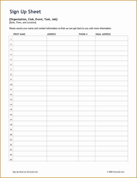 Email Sign Up Form Printable Web 5 Out Of 5 Stars Sale Price $2.35 Original Price $3.92 (40% Off ...