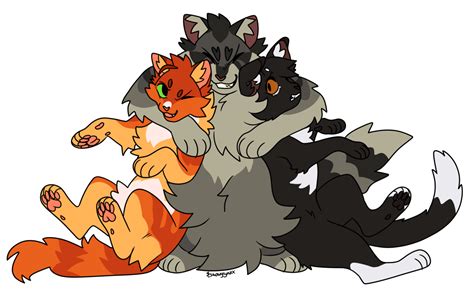 Firestar And Graystripe And Ravenpaw - Sengoku Wallpaper