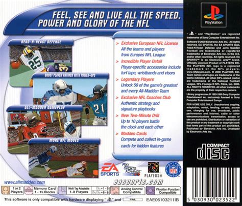 Madden NFL 2001 Box Shot for PlayStation 2 - GameFAQs