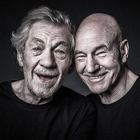 Ian McKellen Patrick Stewart "No Man's Land" promo snap for recent ...