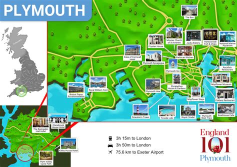 England 101 - Map of Plymouth. Super simplistic but easy to use at a glance. | Plymouth, England ...