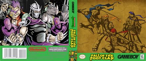 TMNT Fall of the Foot Clan Game Boy Box Art Cover by romevi