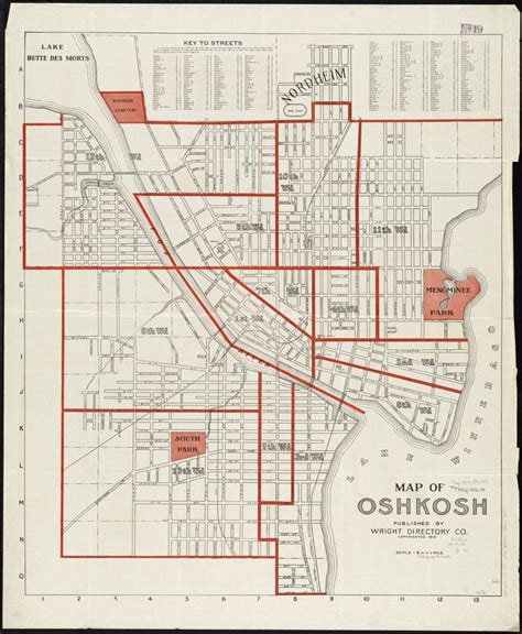 Map of Oshkosh - Norman B. Leventhal Map & Education Center