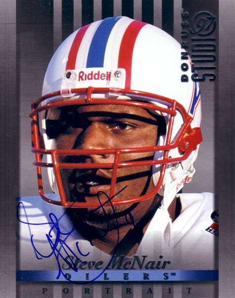 steve mcmair 1985 football card | Steve McNair autographed Tennessee ...