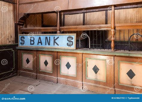 Interior of an Old Bank Building Stock Photo - Image of counter, bank ...