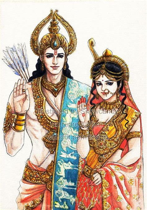 Lord Rama and Lady Sita (Sankat Mochan Mahabali Hanumaan) | God ...