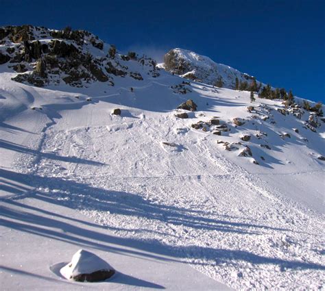 Skier-Triggered Avalanche in Lake Tahoe, CA Today: - SnowBrains