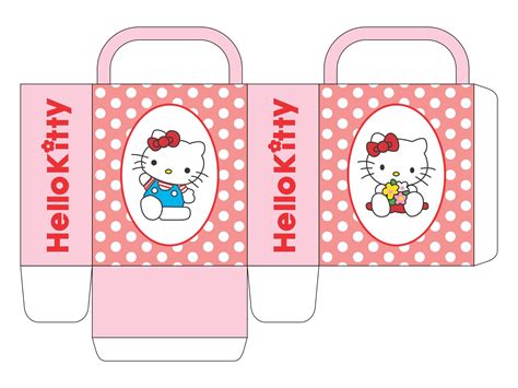 Free Template Papercraft | Hello kitty crafts, Diy hello kitty, Hello ...