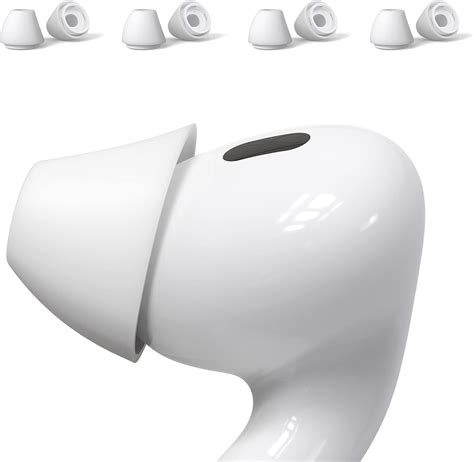 Amazon.com: 4 Pairs Ear Tips for AirPods Pro 1 & 2 [Relief Pain] [Fit in Case] Noise ...