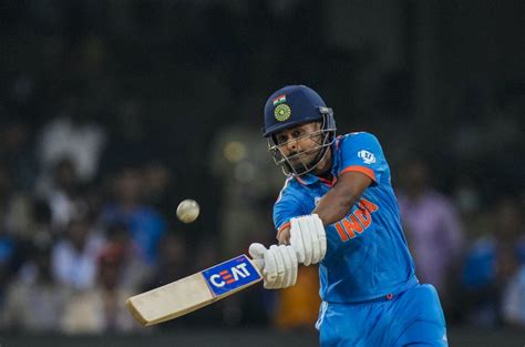 Shreyas Iyer celebrates his first ODI World Cup century | ESPNcricinfo.com