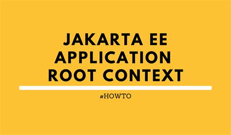 Deploy a Jakarta EE application to the root context - rieckpil