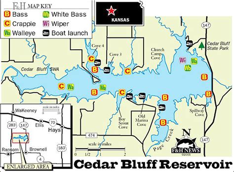 Cedar Bluff Reservoir, Kansas