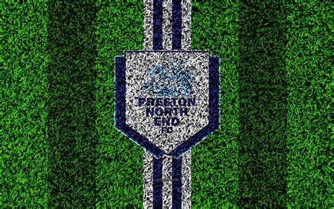 Preston North End FC football lawn, logo, emblem, English football club ...