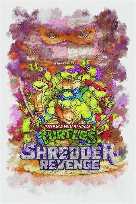 Video Game Teenage Mutant Ninja Turtles Shredder s Revenge Art Digital ...