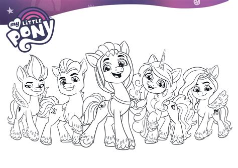My Little Pony Characters Coloring Pages